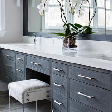 Driftwood Grey Cerused Floating Master Vanity
