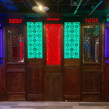 Customized Door Panels with LED Lighting and Mirrors