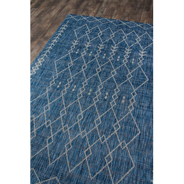 Novogratz by Momeni Villa Polypropylene Indoor Outdoor Rug, Blue, 7'10"x10'10"