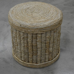 Braided Jute Ottomans - Products