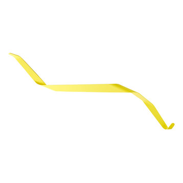 Large Twist Wall Hook, Yellow