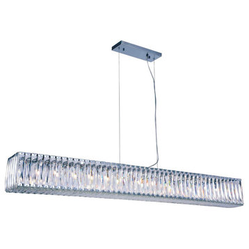 Cuvette Collection 14-Light Chrome Finish Chandelier