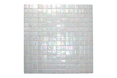 Cloud White Glimmer Glass Tile