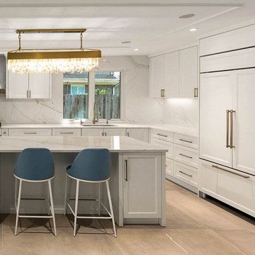 Transitional kitchen in Jamaica, NY