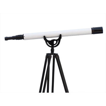 Oil-Rubbed Bronzed-White Leather With Black Stand Anchormaster Telescope