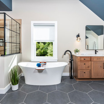 Collegeville Primary Bathroom, epic transformation!