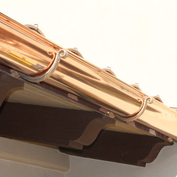 New Home in Palmdale Ca. First day Copper Half Round Gutter