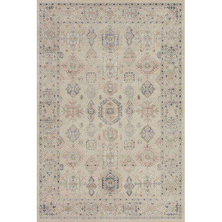 Loloi II Hathaway Printed HTH-04 Beige Multi Area Rug, 2'3"x3'9"