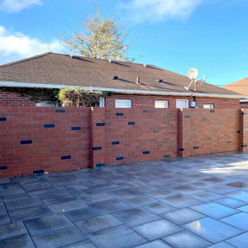 Brick walls-pillars-fireplaces-Mailbox