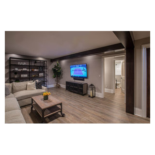 Bloomfield Hills, MI Basement Renovation - Industrial - Basement ...