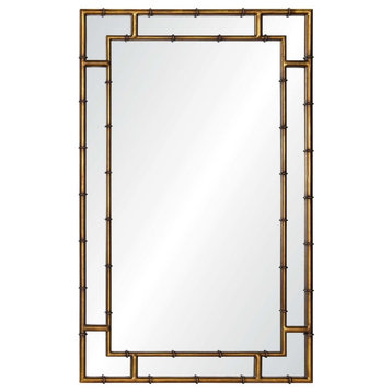Iron Bamboo Mirror, 30" X 48"