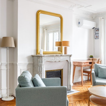 Sobriété contemporaine et charme haussmannien à Paris V