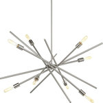Progress Lighting - Astra 8-Light Chandelier - An iconic fixture, Astra features an organic, asymmetrical design. Ideal for dining room settings or entryways, these space-aged inspired pieces are so versatile they can be incorporated into a variety of interiors. Uses (8) 60-watt medium bulbs (not included).