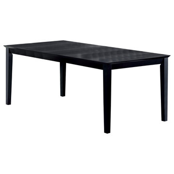 Rectangular Wooden Dining Table, Black