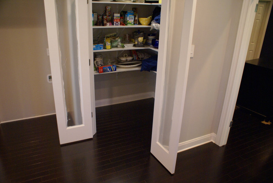 Westlake dark wood floors