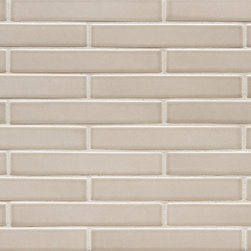6th Avenue Mosiac 1" x 6" in Pewter Gloss - Wall And Floor Tile