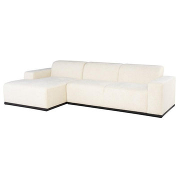 Nuevo Leo Sectional, Coconut, Chaise on Left