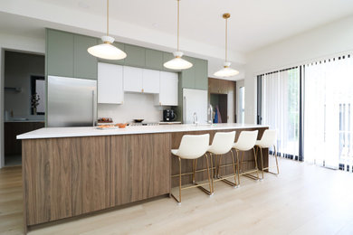 Inspiration for a mid-century modern kitchen remodel in Other