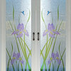 Front Door - Iris Hummingbird - Fiberglass Smooth - 36" x 80" - Knob on Left...