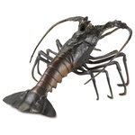 Currey and Company - Currey and Company Edo - 15.75 Inch Lobster, Black/Bronze Finish - Our Edo Bronze Lobster sculpture is made from a loEdo 15.75 Inch Lobst Black/Bronze *UL Approved: YES Energy Star Qualified: n/a ADA Certified: n/a  *Number of Lights:   *Bulb Included:No *Bulb Type:No *Finish Type:Black/Bronze