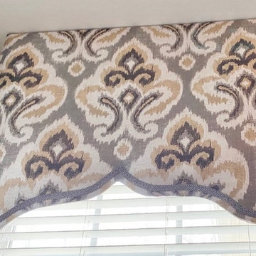 Gray and Cream Transitional Living Room