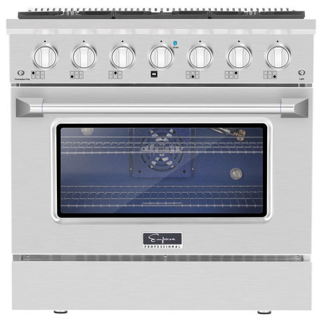 Empava 36" Pro-Style Slide-In Single Oven Gas Range 36Gr08