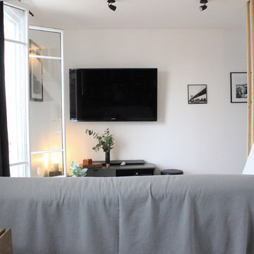 Rénovation graphique et lumineuse d'un T2 parisien