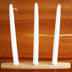 Curly Maple Candle Holder - Candleholders