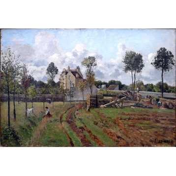 Camille Pissarro Allee du Tour Du Jongleur, 18"x27" Wall Decal