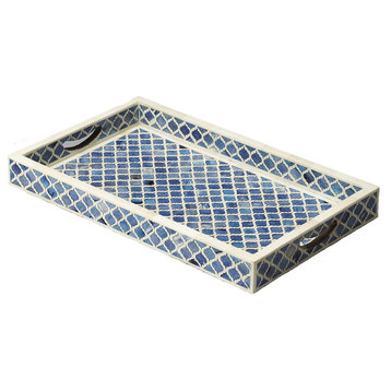 Meknes Bone Inlay Serving Tray, 3473016