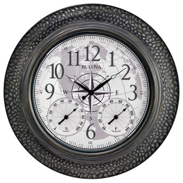 Bulova Clocks C3391, Lighted outdoor dial, Explorer, Patio accent