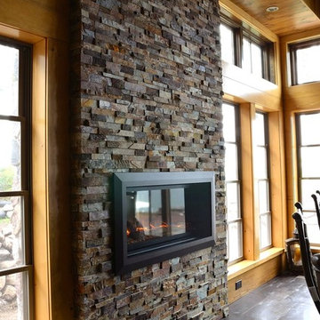 Rustic lake home