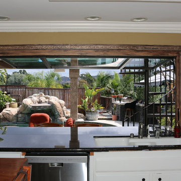 Flip Out Windows - Talk to the kids in the pool as you cook!