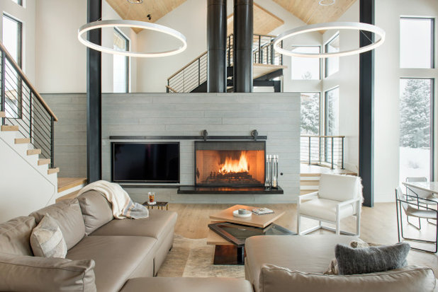 Contemporary Living Room by The Varda Group