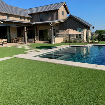 Pools with LawnPop artificial turf