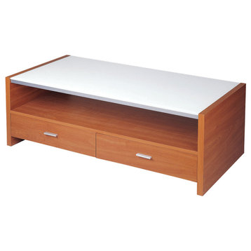 Modern Coffee Table With 2 Drawers
