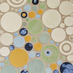 Custom Klimt Bubbles - Tile