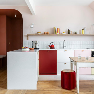 Projet Saint-Maur : un appartement lumineux et coloré dans le quartier Parmentie