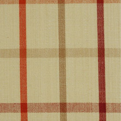 Burgundy Hudson Yarn Dyed Small Plaid Blackout Design Fabric - Upholstery Fabric