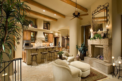 Kitchen - mediterranean kitchen idea in Phoenix