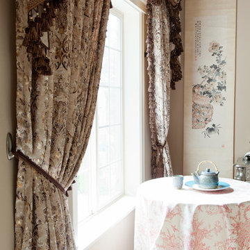 Valance curtains with swags and tails by celuce.com