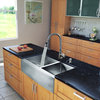 VIGO All-in-One Farmhouse Double Bowl Kitchen Sink and Faucet Set, 33"
