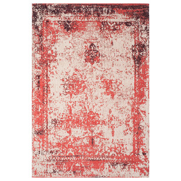 Safavieh Classic Vintage Collection CLV125 Rug, Red, 6'7" X 9'2"