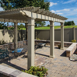 Back Porch Vinyl Pergola - Pergolas