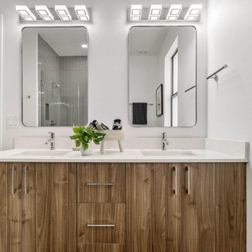 Double Vanity Delight: A Modern Bathroom for Two