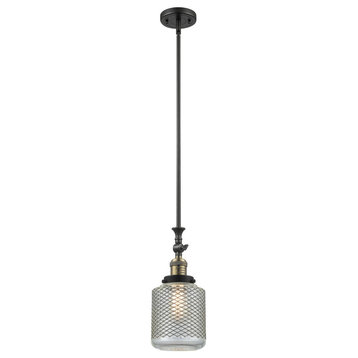 Innovations 1-LT LED Stanton 6" Mini Pendant - Black Antique Brass
