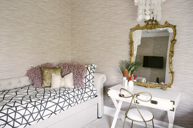 Example of a trendy bedroom design