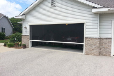 This is an example of a traditional attached garage in Chicago.