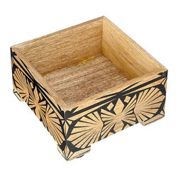 John Lewis - John Lewis Fusion Wooden Inlay Trinket Box - Jewellery Boxes & Organisers