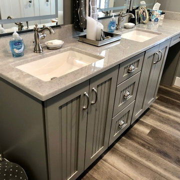 Dura Supreme Craftsman Beaded Cambria Summerhill Painted Cabinets